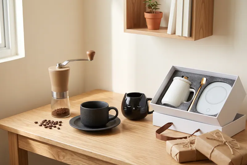 AI sample render of a gift scene for the coffee lover, drawn from written descriptions of the picks below